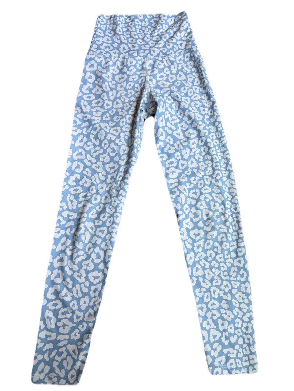 Beach Riot Sport Small 25” Inseam Blue White Leopard Print Leggings
